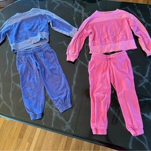 Kids xs 4-5T Tracksuit Set bundle  - Pink and Blue